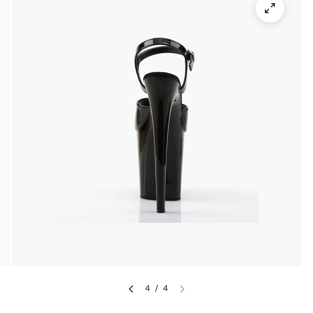 Pleaser Black Platform with Stiletto Heel - NWOT - Picture 2 of 5